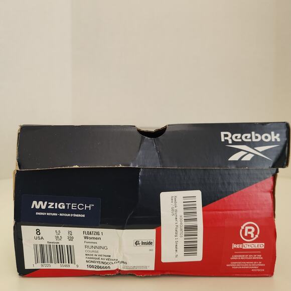 Reebok Floatzig Running Shoes for Women, Nondye/No Color/Pure Grey, 8 - Picture 10 of 10